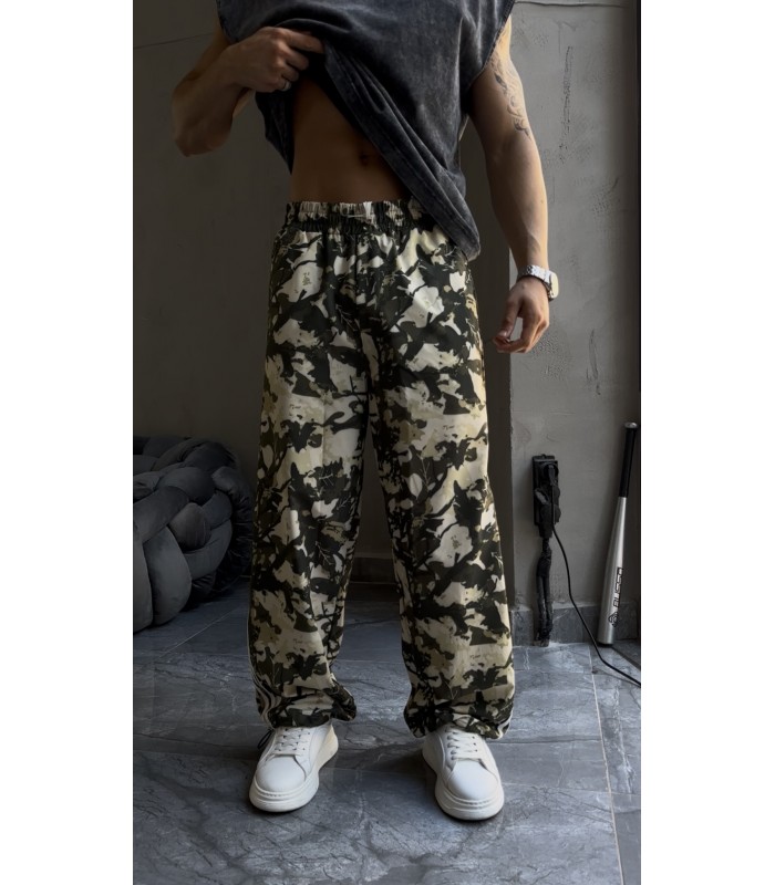 Baggy Askeri Kamuflaj Paraşüt Pantolon
