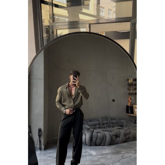 Oversize Modal Kumaş Gömlek