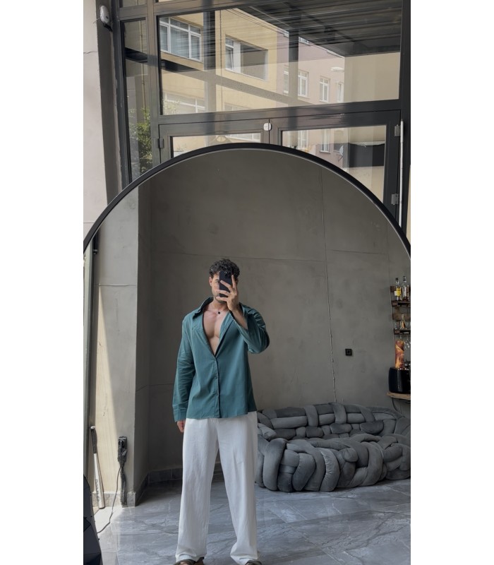 Yeni Sezon Oversize Bengalin Kumaş Gömlek