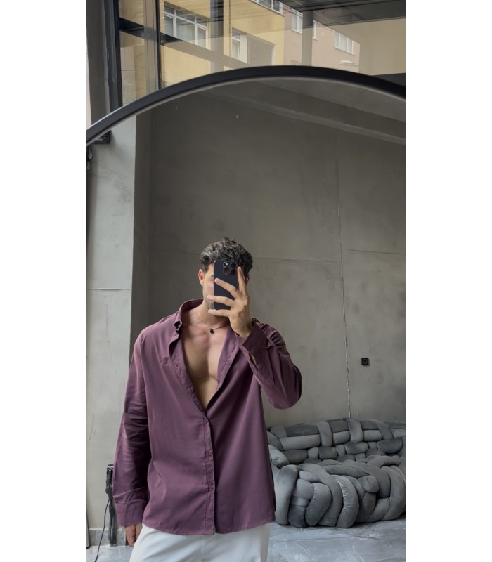 Yeni Sezon Oversize Bengalin Kumaş Gömlek