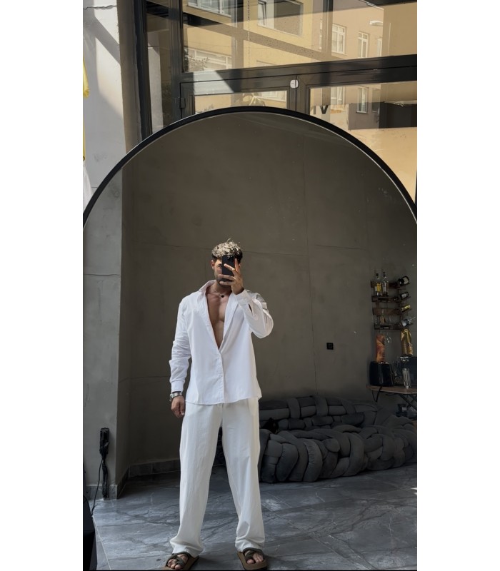 Yeni Sezon Oversize Bengalin Kumaş Gömlek