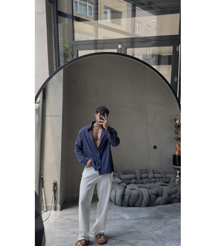 Yeni Sezon Oversize Bengalin Kumaş Gömlek