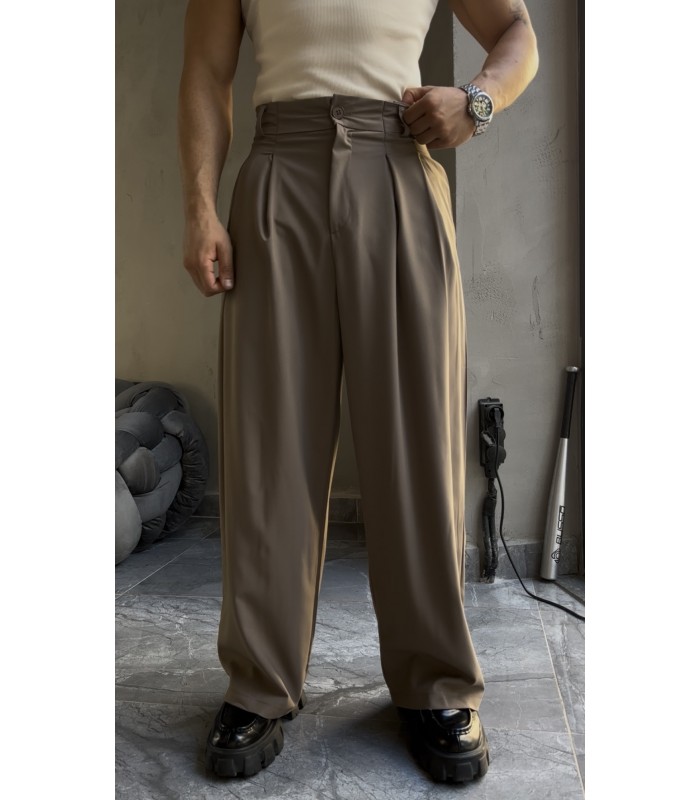 Yüksek Kalite Super Baggy Kumaş Pantolon