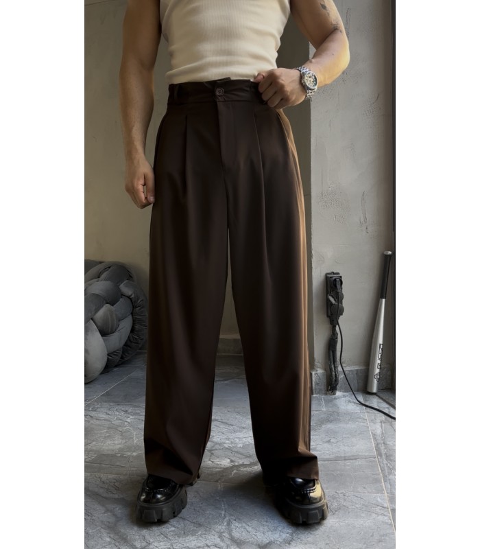 Yüksek Kalite Super Baggy Kumaş Pantolon