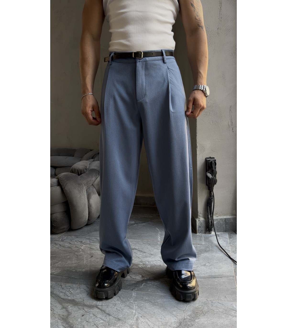 Palazzo / Wide Leg Baggy Kumaş Pantolon