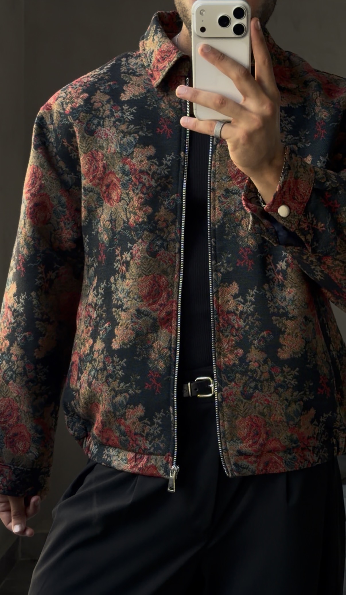 Vintage Garden Jacket veya Baroque Floral Jacket