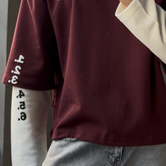 Layered Oversize Sweatshirt.